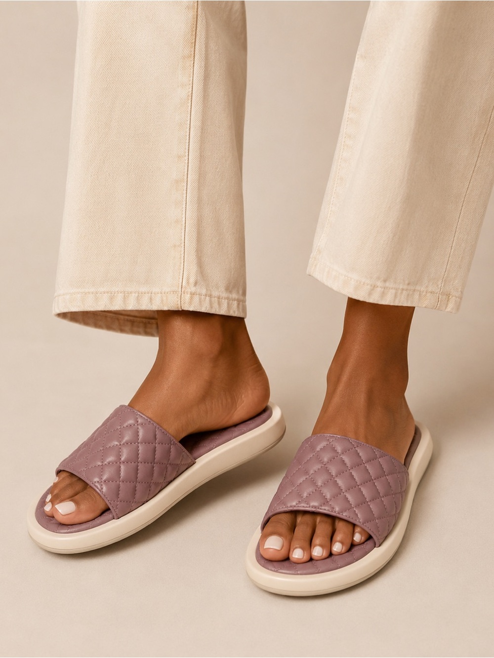 APL Women's Lusso Slide Sandal In Beachwood Pristine